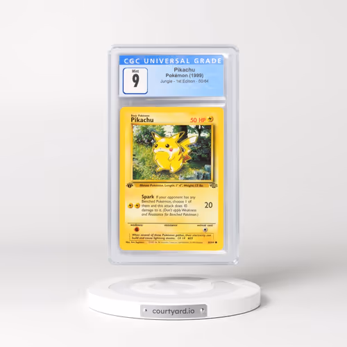 1999 Jungle #60/64 Pikachu - 1st Edition 1st Edition (CGC 9 MINT)