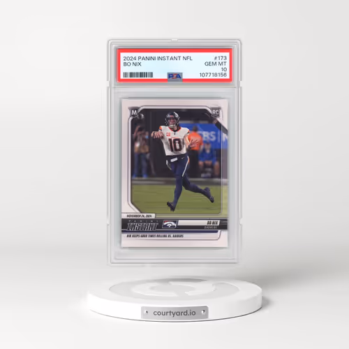 2024 Panini Instant NFL #173 Bo Nix (PSA 10 GEM MINT)