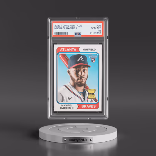 2023 Topps Heritage #30 Michael Harris II (PSA 10 GEM MINT)