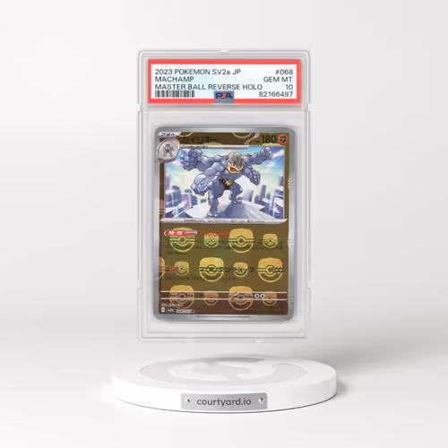 2023 Pokémon Card 151 #068 Machamp - Reverse Holo Master Ball (PSA 10 GEM MINT)