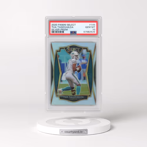 2020 Panini Select #145 Tua Tagovailoa - Silver Prizm (PSA 10 GEM MINT)
