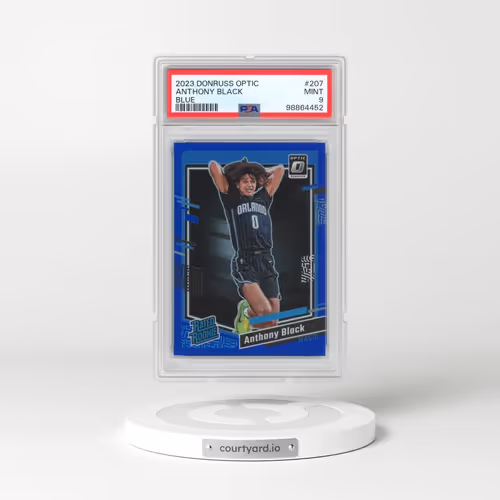 2023 Panini Donruss Optic #207 Anthony Black - Blue (PSA 9 MINT)