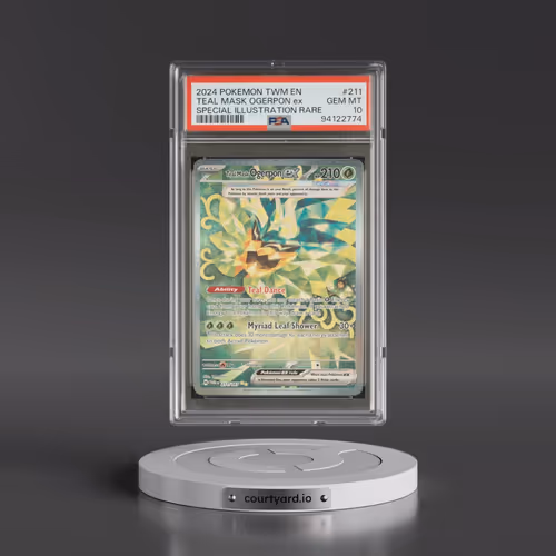 2024 Pokémon Twm EN-Twilight Masquerade #211 Teal Mask Ogerpon EX - Holo Special Illustration Rare (
