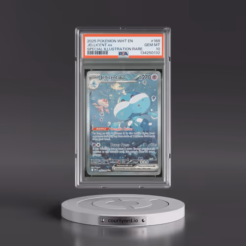 2025 Pokémon Wht EN-White Flare #168 Jellicent EX - Holo Special Illustration Rare (PSA 10 GEM MINT)