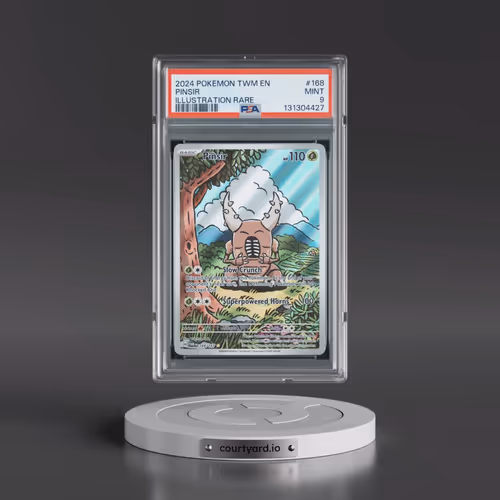2024 Pokémon Twm EN-Twilight Masquerade #168 Pinsir - Illustration Rare (PSA 9 MINT)