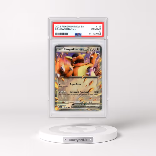 2023 Pokémon Mew EN-151 #115 Kangaskhan EX - Holo (PSA 10 GEM MINT)