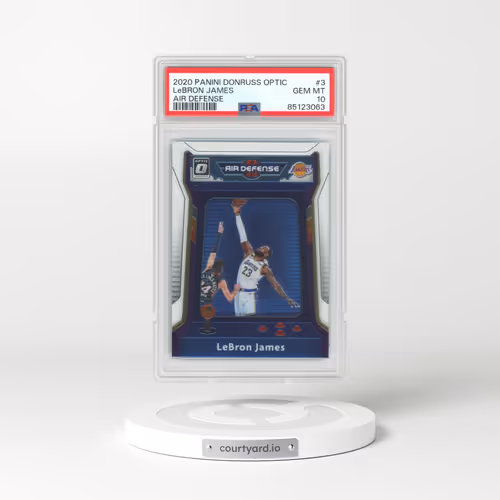 2020 Panini Donruss Optic #3 LeBron James - Air Defense (PSA 10 GEM MINT)