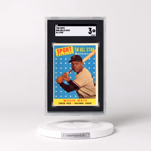 1958 Topps #486 Willie Mays - All-Star (SGC 3 VG)