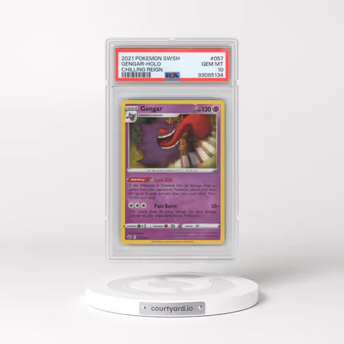 2021 Pokémon Sword & Shield Chilling Reign #057 Gengar - Holo (PSA 10 GEM MINT)