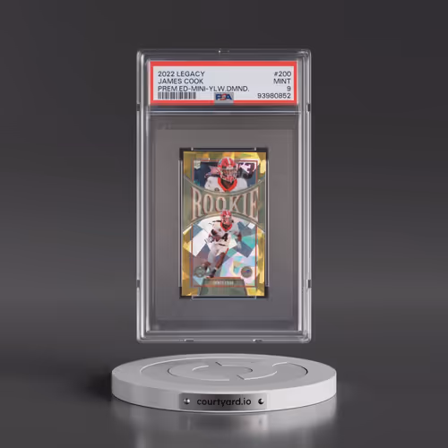 2022 Panini Legacy #200 James Cook - Premium Edition-Mini-Yellow Diamond (PSA 9 MINT)