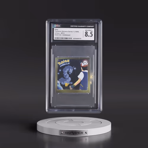 Action Flipz Series 1 (Artbox) - English #R10 Onix - Chromium Stickers (CGC 8.5 NM-MT+)