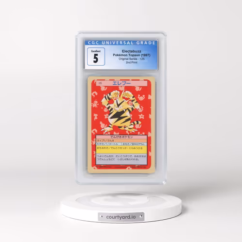 1997 (Only One Pokémon) Original Series #125 Electabuzz - (Green Back) 2nd Print (CGC 5 EX)