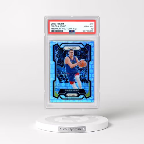 2023 Panini Prizm #17 Nikola Jokic - Premium Factory Set (PSA 10 GEM MINT)