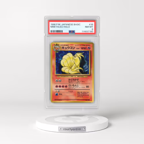 1996 Pokémon Basic #38 Ninetales - Holo (PSA 8 NM-MT)