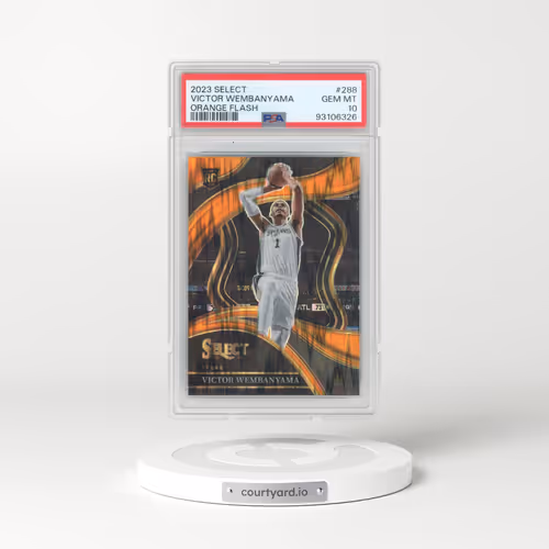 2023 Panini Select #288 Victor Wembanyama - Orange Flash (PSA 10 GEM MINT)