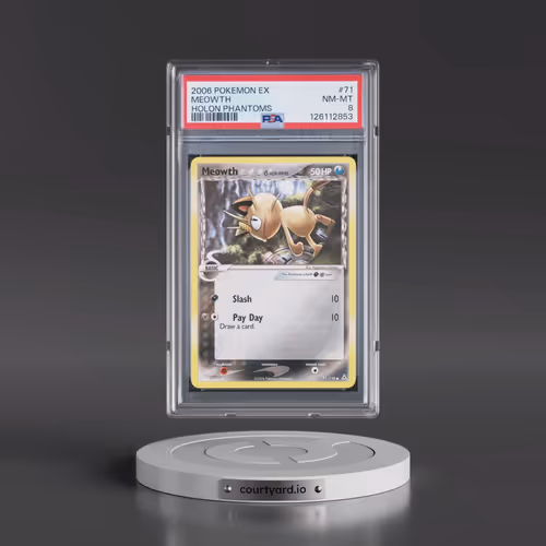 2006 Pokémon EX Holon Phantoms #71 Meowth (PSA 8 NM-MT)