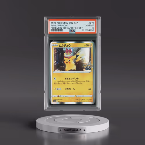 2022 Pokémon S Promo #272 Pikachu - Holo Pokemon Go Card File Set (PSA 10 GEM MINT)