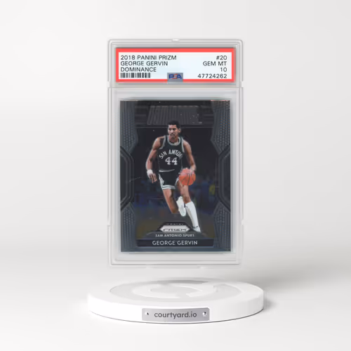 2018 Panini Prizm Dominance #20 George Gervin (PSA 10 GEM MINT)