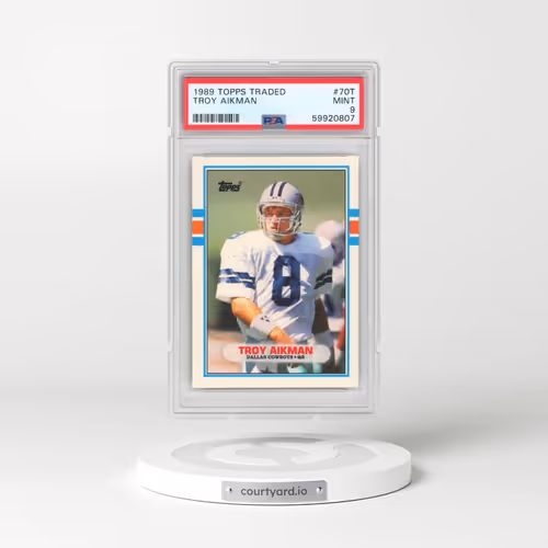 1989 Topps Traded #70T Troy Aikman (PSA 9 MINT)