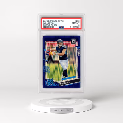 2023 Panini Donruss Optic #298 Will Levis - Purple Shock (PSA 10 GEM MINT)