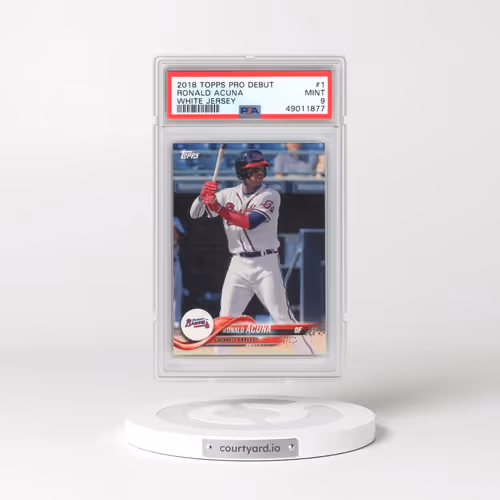2018 Topps Pro Debut #1 Ronald Acuna - White Jersey (PSA 9 MINT)