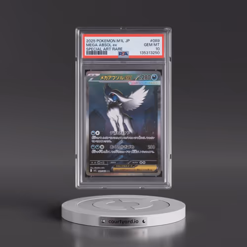 2025 Pokémon M1l-Mega Brave #089 Mega Absol EX - Holo Special Art Rare (PSA 10 GEM MINT)