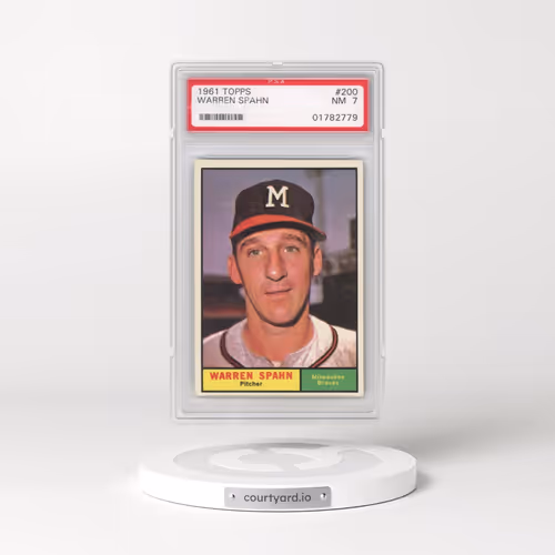 1961 Topps #200 Warren Spahn (PSA 7 NM)