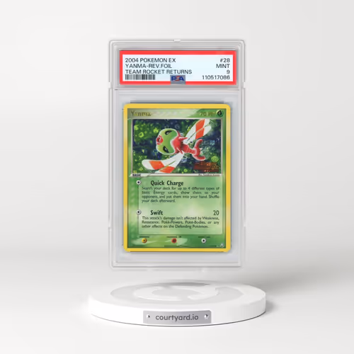 2004 Pokémon EX Team Rocket Returns #28 Yanma - Reverse Foil (PSA 9 MINT)