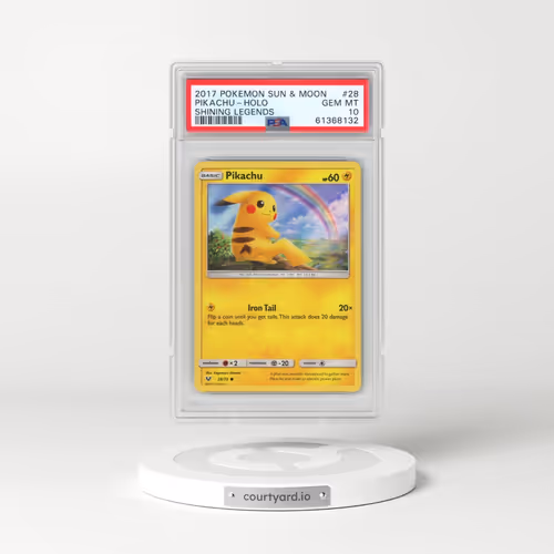 2017 Pokémon Sun & Moon Shining Legends #28 Pikachu - Holo (PSA 10 GEM MINT)