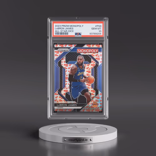 2023 Panini Prizm Monopoly All-Star #PS9 LeBron James - Dice (PSA 10 GEM MINT)