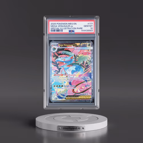 2025 Pokémon Meg EN-Mega Evolution #177 Mega Venusaur EX - Holo Special Illustration Rare (PSA 10 GE