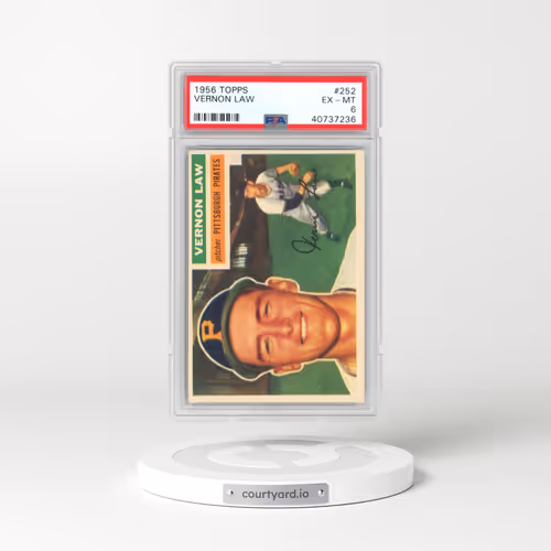 1956 Topps #252 Vernon Law (PSA 6 EX-MT)