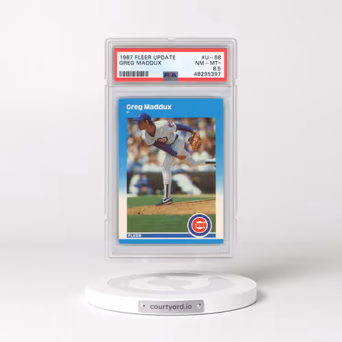 1987 Fleer Update #U-68 Greg Maddux (PSA 8.5 NM-MT+)