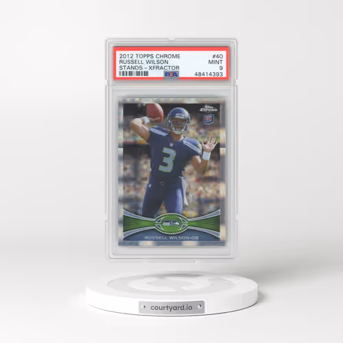 2012 Topps Chrome #40 Russell Wilson - Stands-Xfractor (PSA 9 MINT)