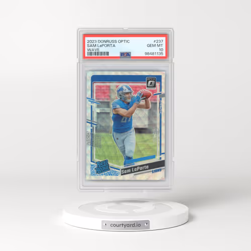 2023 Panini Donruss Optic #237 Sam LaPorta - Wave (PSA 10 GEM MINT)