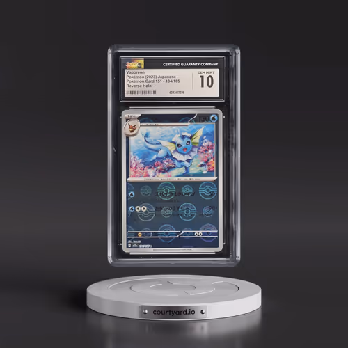 2023 Pokémon Card 151 #134/165 Vaporeon - Reverse Holo Poké Ball (CGC 10 GEM MINT)