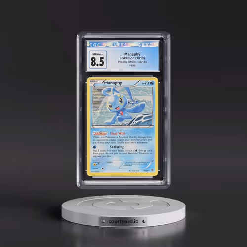 2012 Plasma Storm #34/135 Manaphy - Holo (CGC 8.5 NM-MT+)