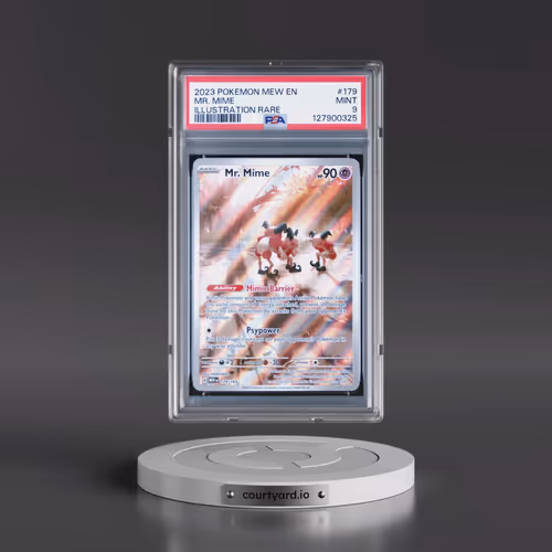 2023 Pokémon Mew EN-151 #179 Mr. Mime - Illustration Rare (PSA 9 MINT)