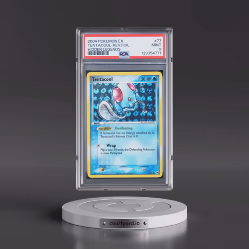 2004 Pokémon EX Hidden Legends #77 Tentacool - Reverse Foil (PSA 9 MINT)