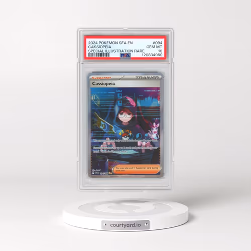 2024 Pokémon Sfa EN-Shrouded Fable #094 Cassiopeia - Special Illustration Rare (PSA 10 GEM MINT)