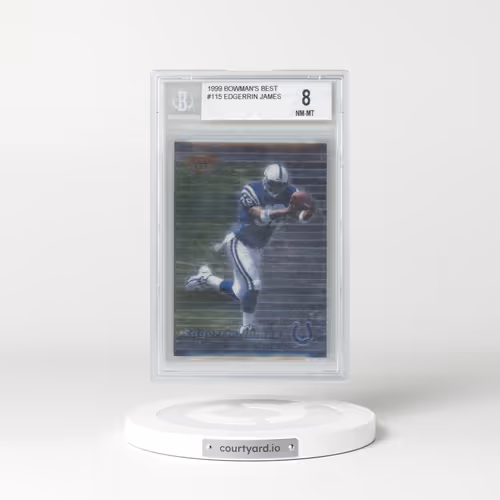 1999 Bowman's Best #115 Edgerrin James (BGS 8 NM-MT)