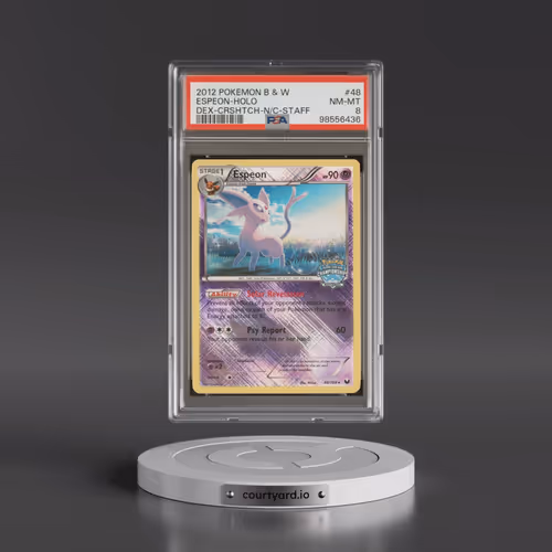 2012 Pokémon Black & White Dark Explorers #48 Espeon - Holo Crosshatch-2012 National Championships-S