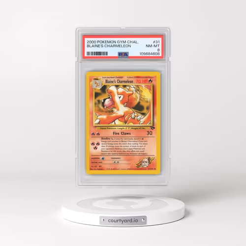 2000 Pokémon Gym Challenge #31 Blaine's Charmeleon (PSA 8 NM-MT)