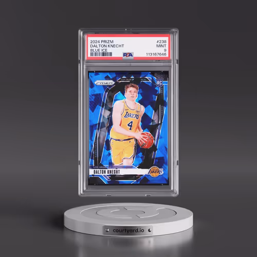 2024 Panini Prizm #238 Dalton Knecht - Blue Ice (PSA 9 MINT)