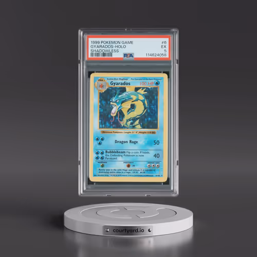 1999 Pokémon Game #6 Gyarados - Holo Shadowless (PSA 5 EX)