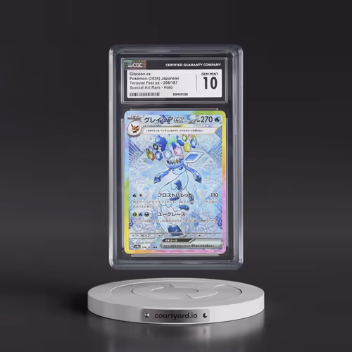2024 High Class Pack: Terastal Fest ex - sv8a #206/187 Glaceon ex - Special Art Rare Holo (CGC 10 GE