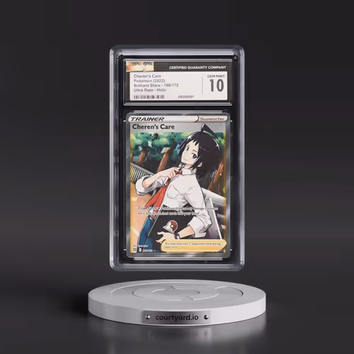 2022 Brilliant Stars #168/172 Cheren's Care - Ultra Rare Holo (CGC 10 GEM MINT)