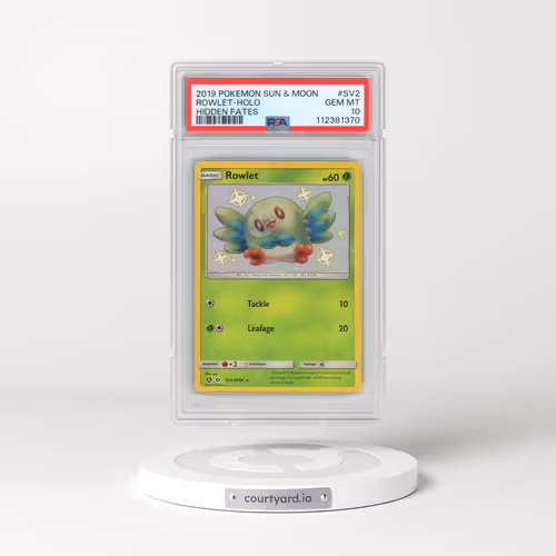 2019 Pokémon Sun & Moon Hidden Fates #SV2 Rowlet - Holo (PSA 10 GEM MINT)