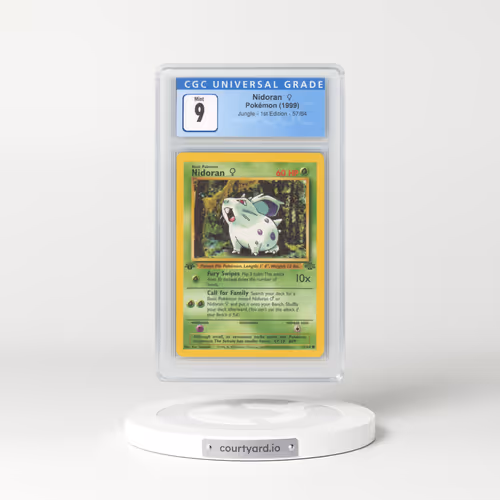 1999 Jungle #57/64 Nidoran ♀ - 1st Edition 1st Edition (CGC 9 MINT)