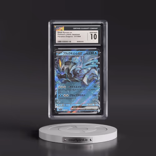 2024 Paradise Dragona - sv7a #011/064 Black Kyurem ex - Holo (CGC 10 GEM MINT)